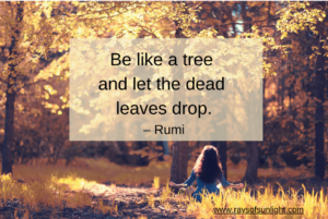 Be like a tree and let the dead leaves drop. Rumi. Ultimate Fall Reset